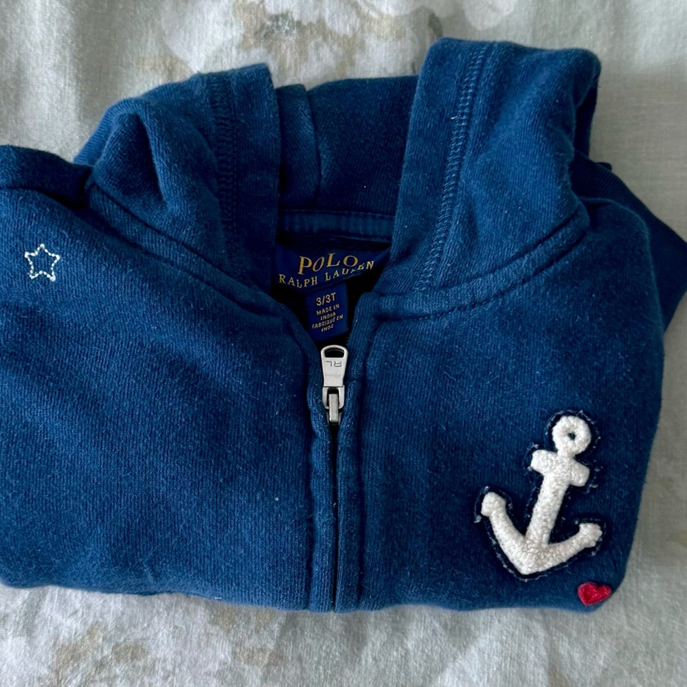 Polo by Ralph Lauren Blue Kids Jacket with Anchor Patch